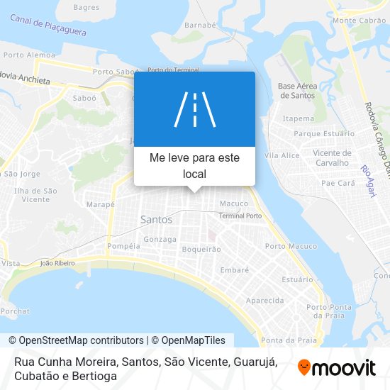 Rua Cunha Moreira mapa