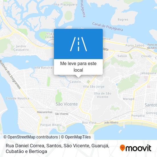 Rua Daniel Correa mapa