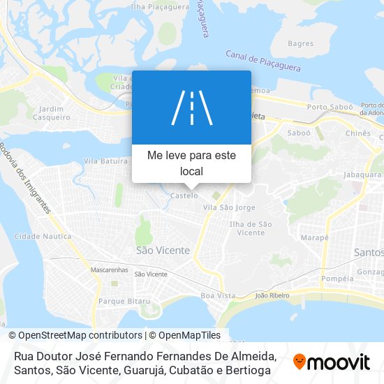 Rua Doutor José Fernando Fernandes De Almeida mapa