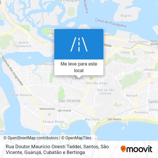 Rua Doutor Maurício Onesti Taddei mapa