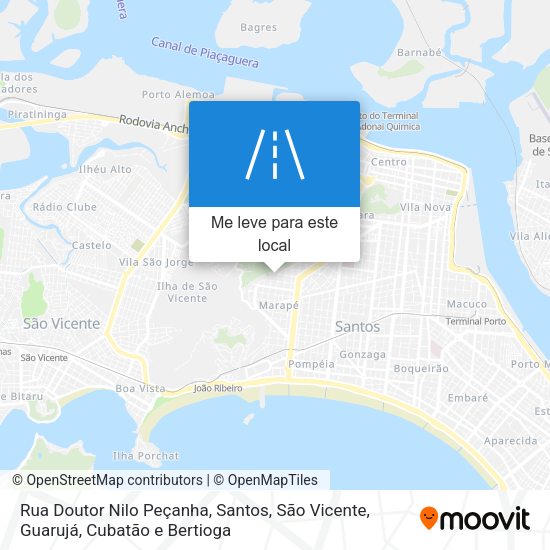 Rua Doutor Nilo Peçanha mapa