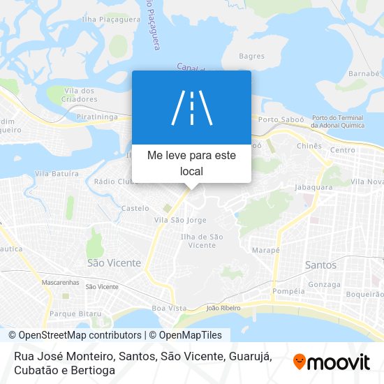 Rua José Monteiro mapa
