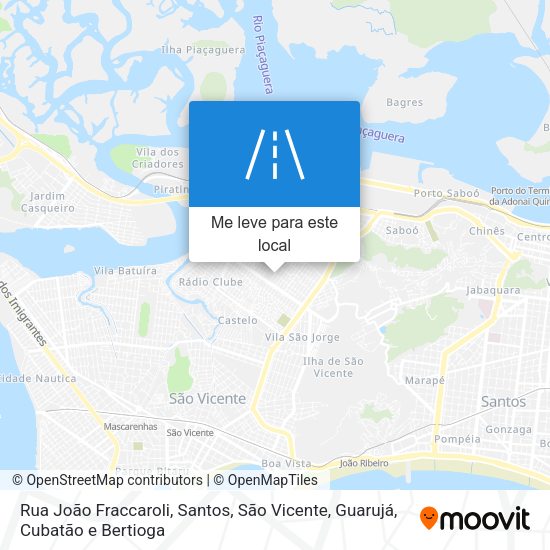 Rua João Fraccaroli mapa