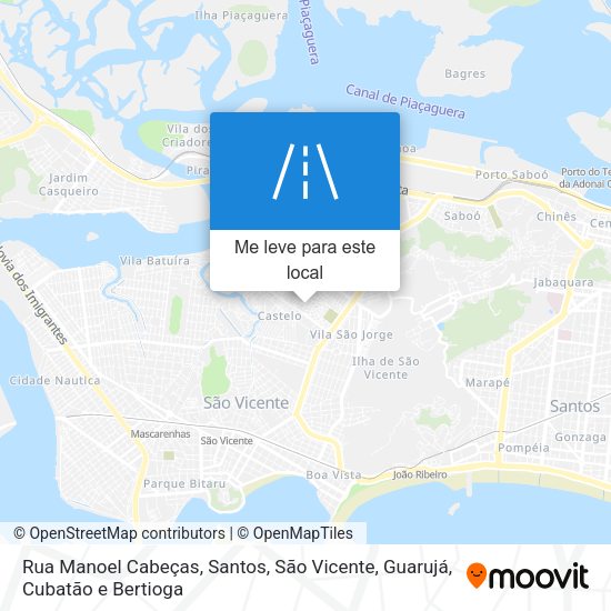 Rua Manoel Cabeças mapa