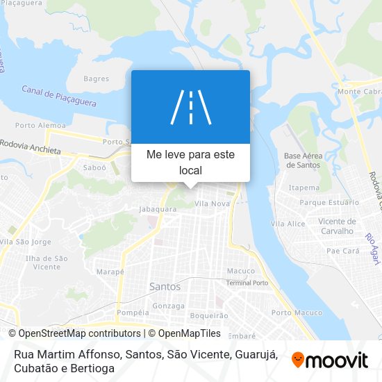 Rua Martim Affonso mapa