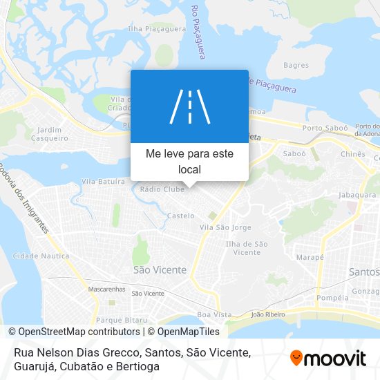 Rua Nelson Dias Grecco mapa