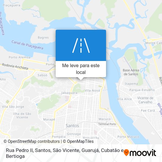 Rua Pedro II mapa