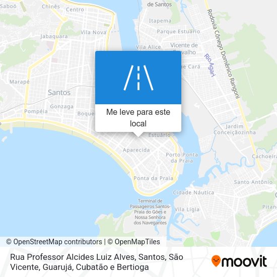 Rua Professor Alcides Luiz Alves mapa