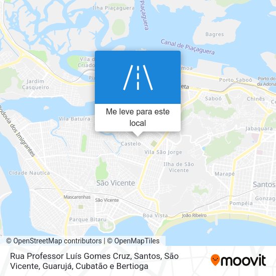Rua Professor Luís Gomes Cruz mapa