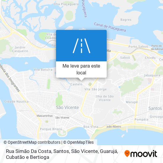 Rua Simão Da Costa mapa