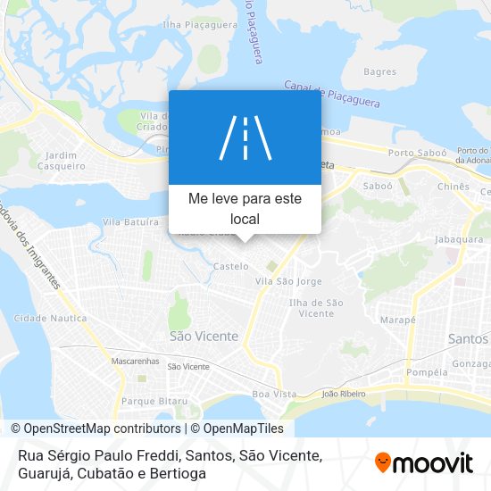 Rua Sérgio Paulo Freddi mapa