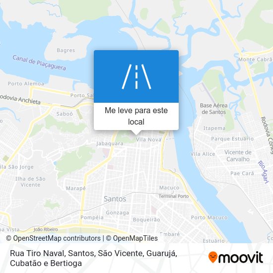 Rua Tiro Naval mapa