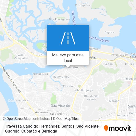 Travessa Candido Hernandez mapa