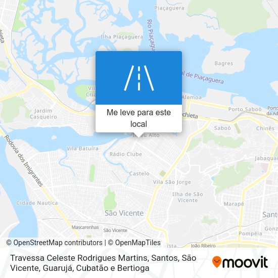 Travessa Celeste Rodrigues Martins mapa