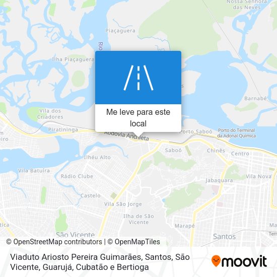 Viaduto Ariosto Pereira Guimarães mapa