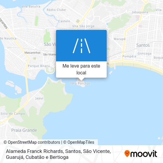 Alameda Franck Richards mapa