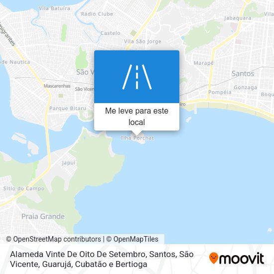 Alameda Vinte De Oito De Setembro mapa