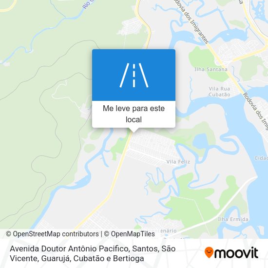 Avenida Doutor Antônio Pacifico mapa