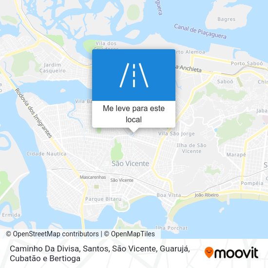 Caminho Da Divisa mapa
