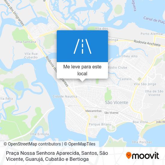 Praça Nossa Senhora Aparecida mapa