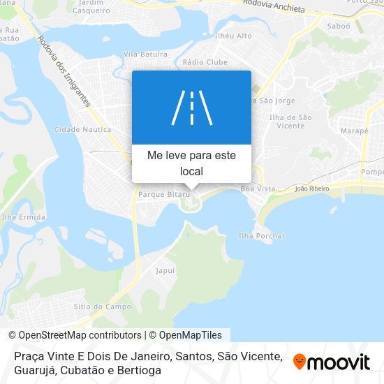 Praça Vinte E Dois De Janeiro mapa