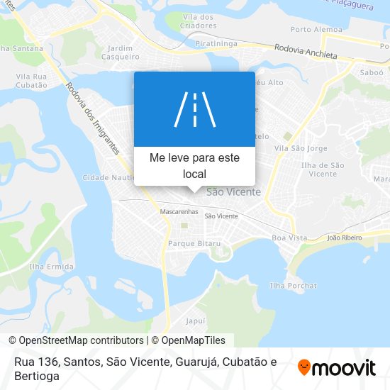 Rua 136 mapa