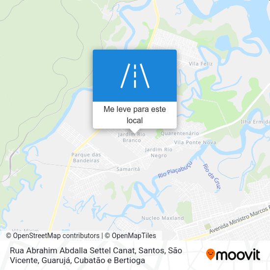 Rua Abrahim Abdalla Settel Canat mapa