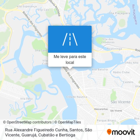 Rua Alexandre Figueiredo Cunha mapa