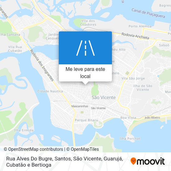 Rua Alves Do Bugre mapa