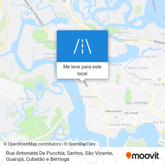 Rua Antonieta De Pucchia mapa