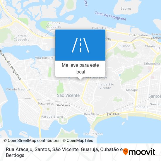 Rua Aracaju mapa