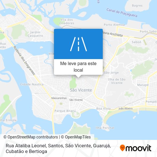 Rua Ataliba Leonel mapa