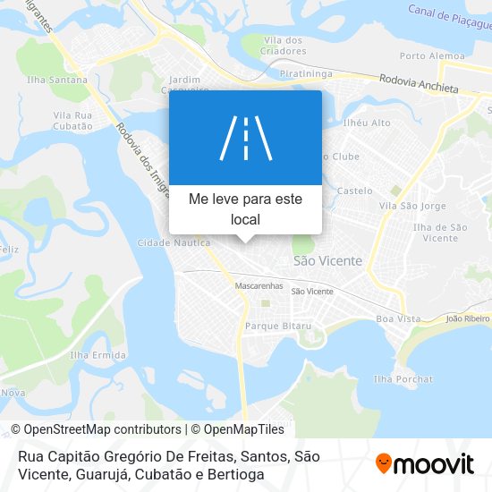 Rua Capitão Gregório De Freitas mapa