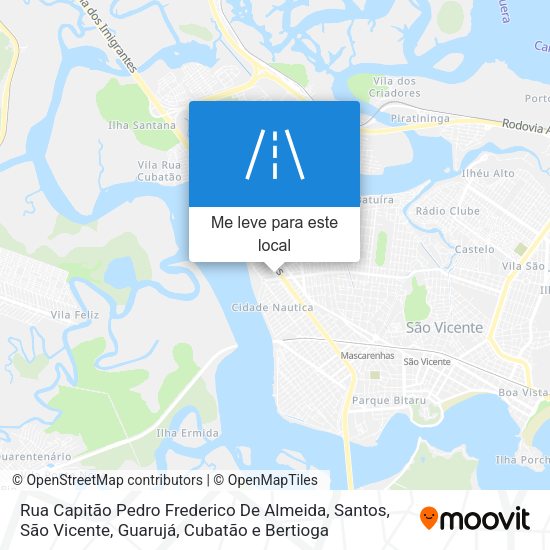 Rua Capitão Pedro Frederico De Almeida mapa
