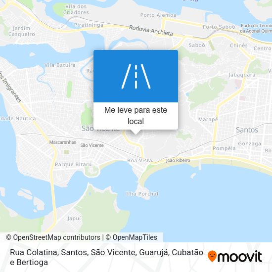 Rua Colatina mapa
