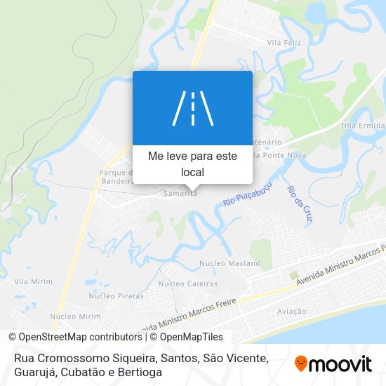 Rua Cromossomo Siqueira mapa