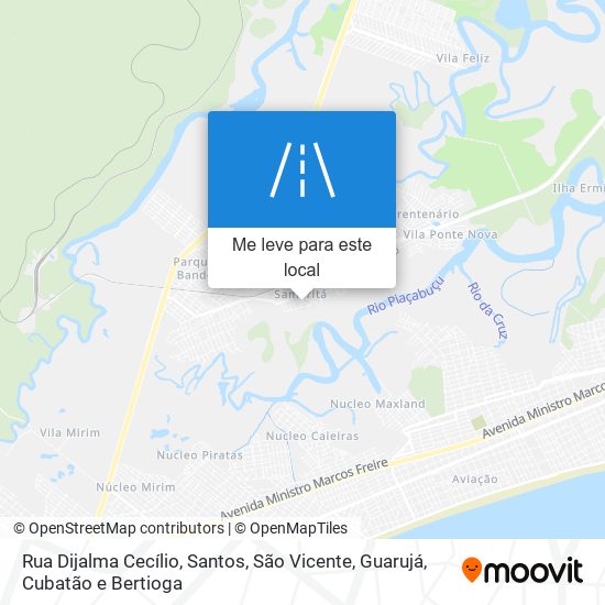 Rua Dijalma Cecílio mapa