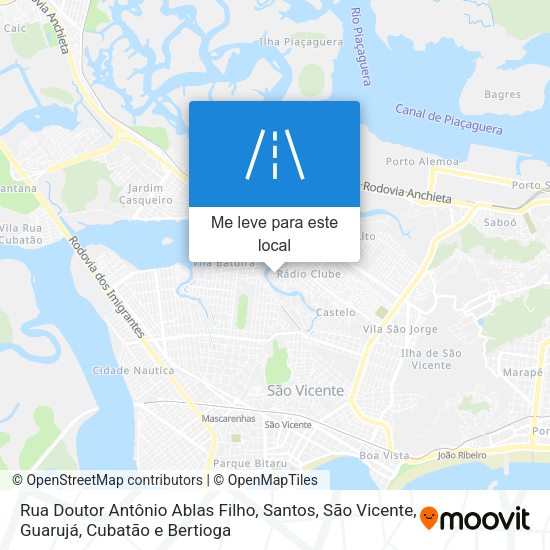 Rua Doutor Antônio Ablas Filho mapa