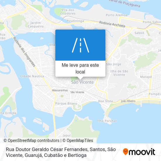 Rua Doutor Geraldo César Fernandes mapa