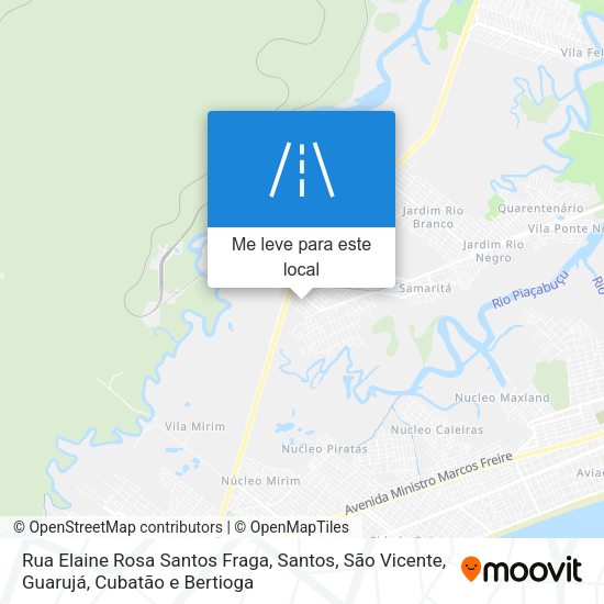 Rua Elaine Rosa Santos Fraga mapa