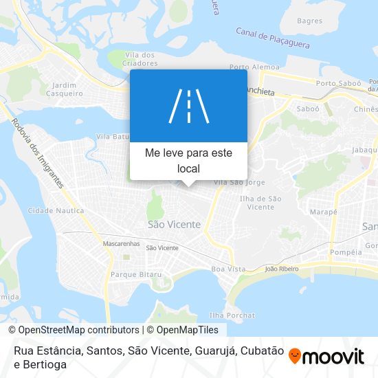 Rua Estância mapa