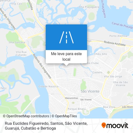 Rua Euclides Figueiredo mapa