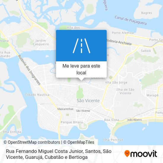 Rua Fernando Miguel Costa Junior mapa