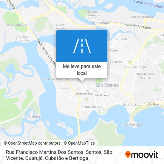 Rua Francisco Martins Dos Santos mapa