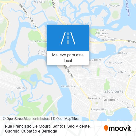 Rua Francisdo De Moura mapa
