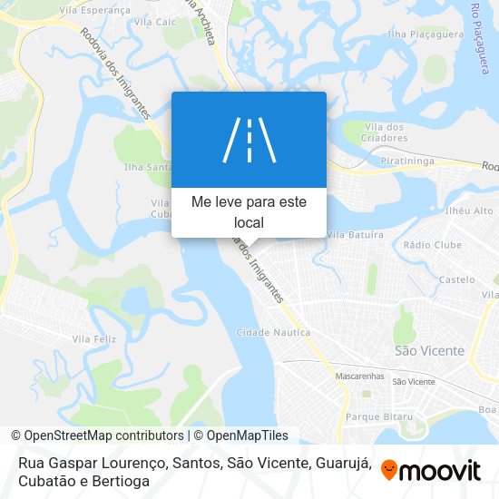 Rua Gaspar Lourenço mapa