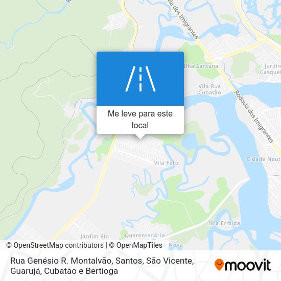 Rua Genésio R. Montalvão mapa