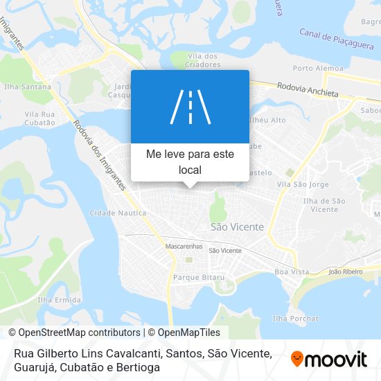 Rua Gilberto Lins Cavalcanti mapa
