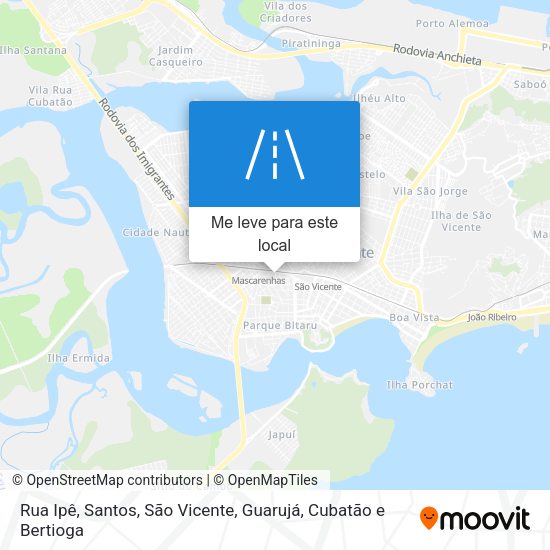 Rua Ipê mapa