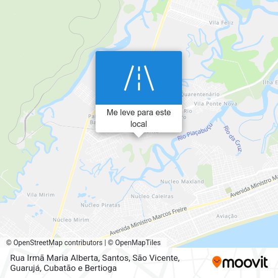 Rua Irmã Maria Alberta mapa